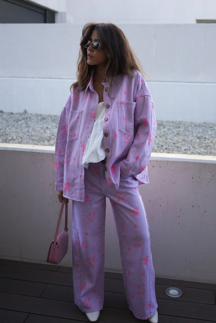 Lavender Denim Set